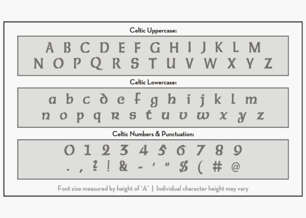 Celtic Font Alphabet Stencil Letter Stencils Stencils Online