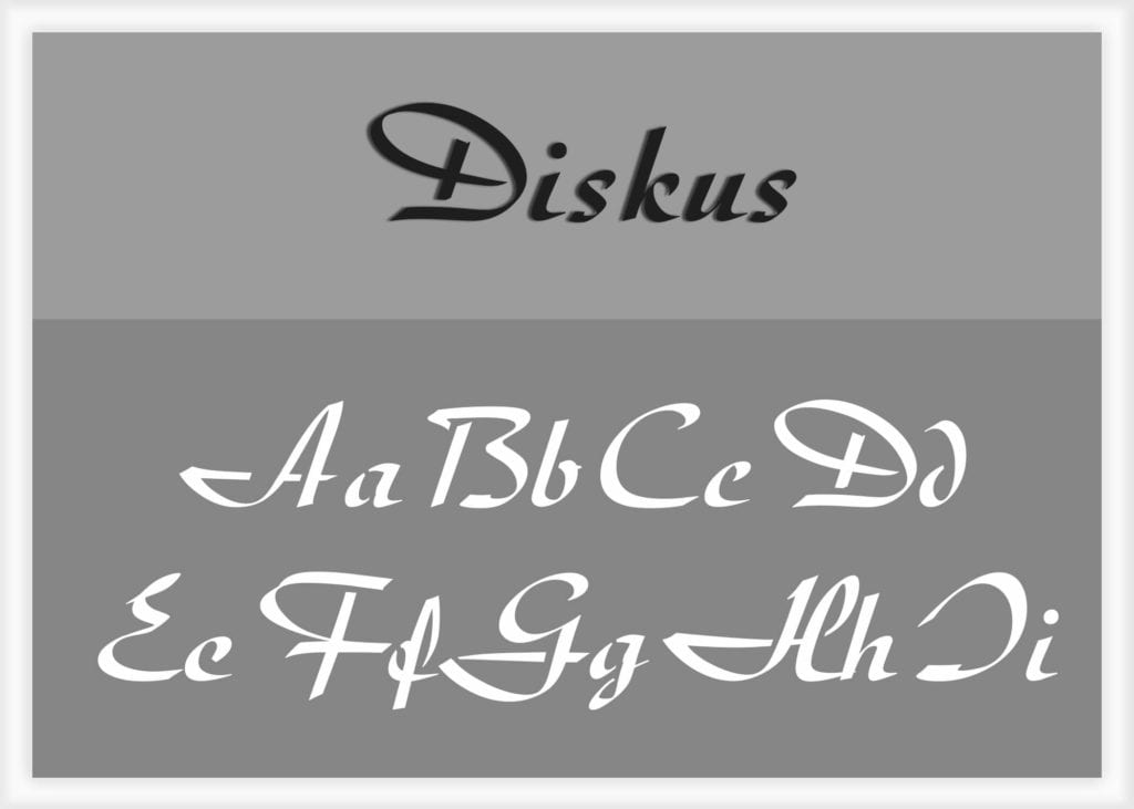 Diskus Font Alphabet Stencil | Letter Stencils | Stencils ...