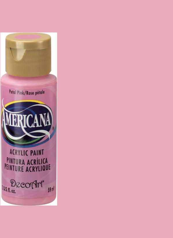 Petal Pink Acrylic Paint, Stenciling Supplies