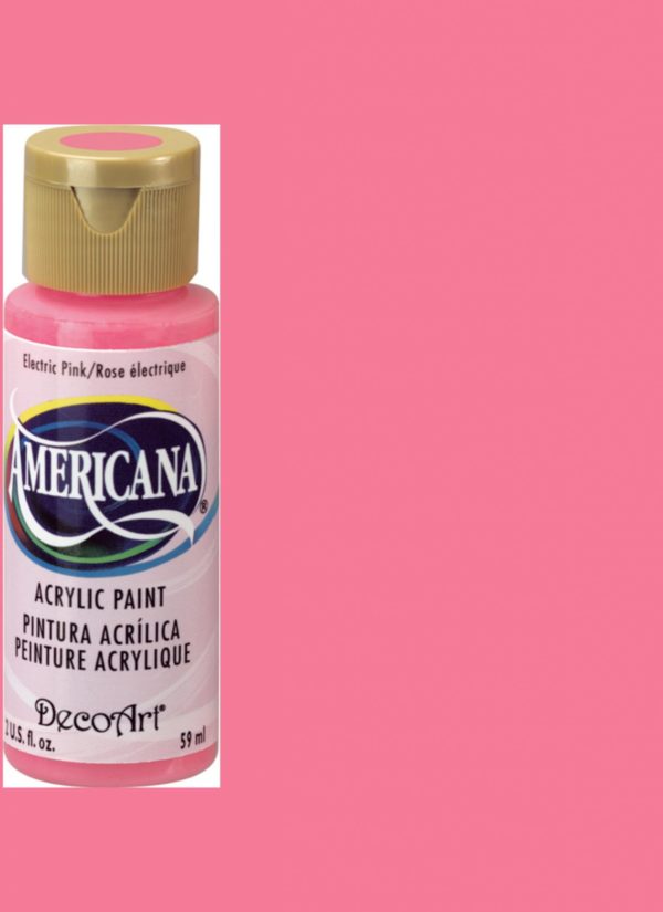 Electric Pink Acrylic Paint, Stenciling Supplies