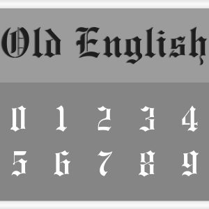 Folkard Font Number Stencil | Stencil Numbers | Stencils Online